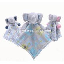 2018 popular personalized Carter's Elephant Cuddle Baby Snuggle Blanky Blanket cute baby towel,soft and comfortable,